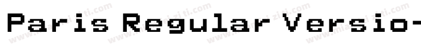 Paris Regular Versio字体转换